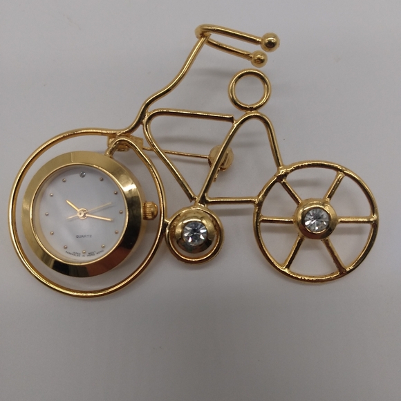 Bicycle pin watch - Picture 1 of 5